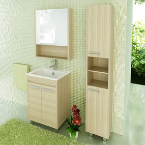 Тумба-умывальник Comforty Марио-60 с раковиной Quadro 60